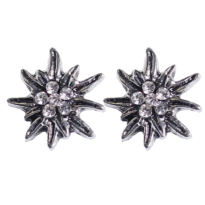 Alpine Heart Sparkle - Silver Bavarian Jewelry Set - Image 3