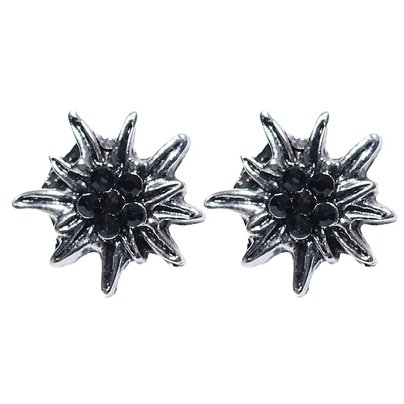 Alpine Night Heart - Black Crystal Jewelry Set - Image 3