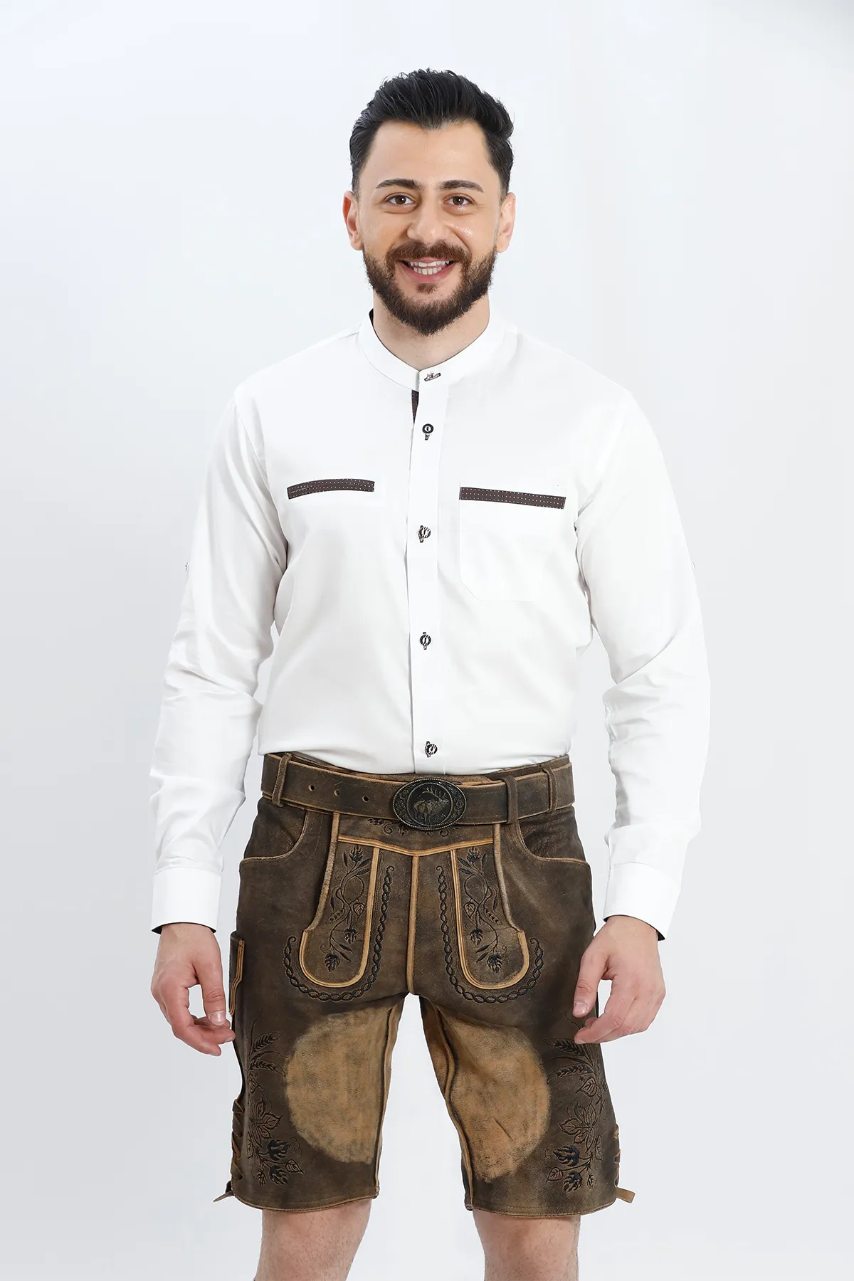 Authentic Lederhosen Men in Vintage Black - Image 3