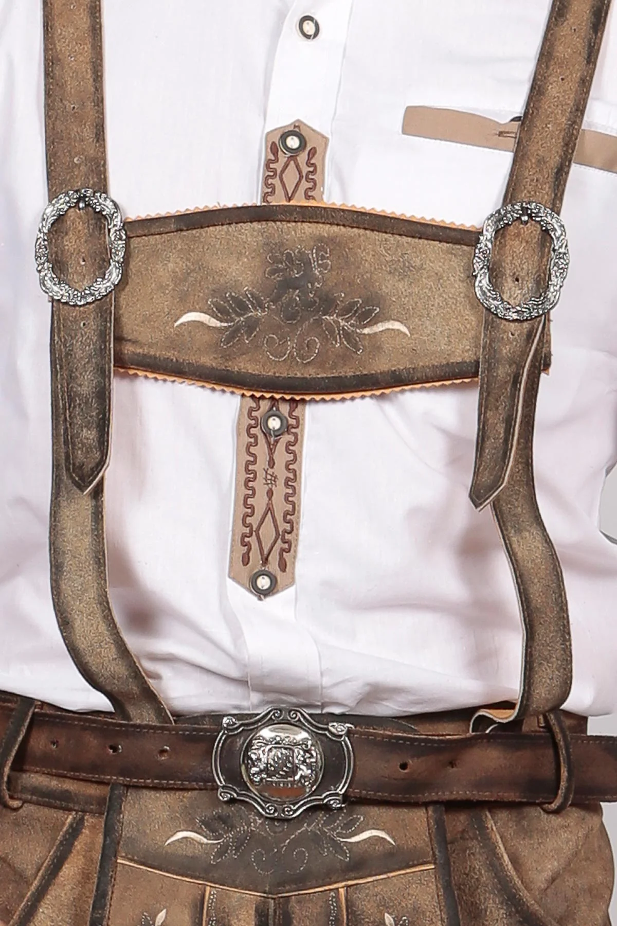 Bavarian Classic Long Bundhosen Brown - Image 6
