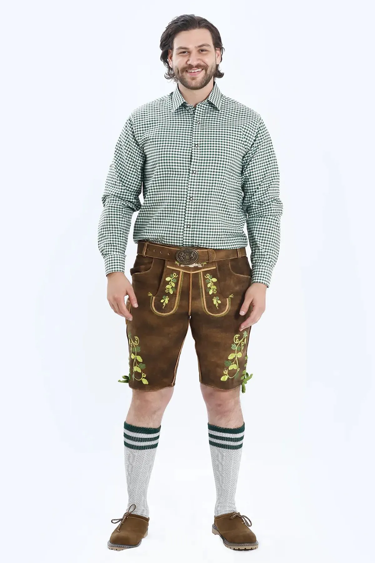 Bavarian Slim Shirt Pine Green - Image 5