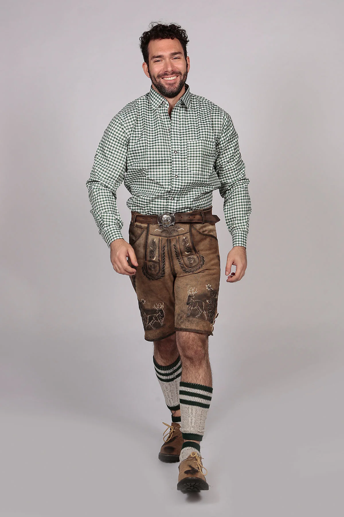 Bavarian Slim Shirt Pine Green - Image 7