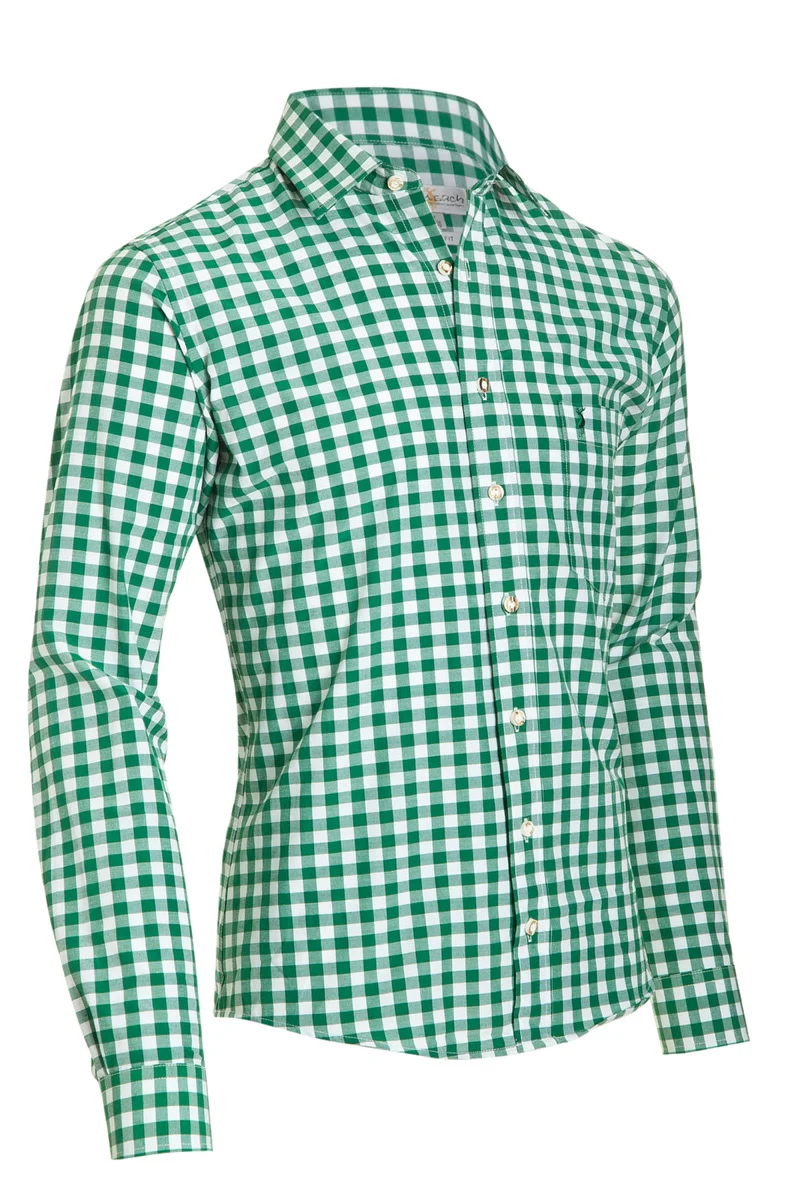 Bavarian Slim Shirt Pine Green - Image 8