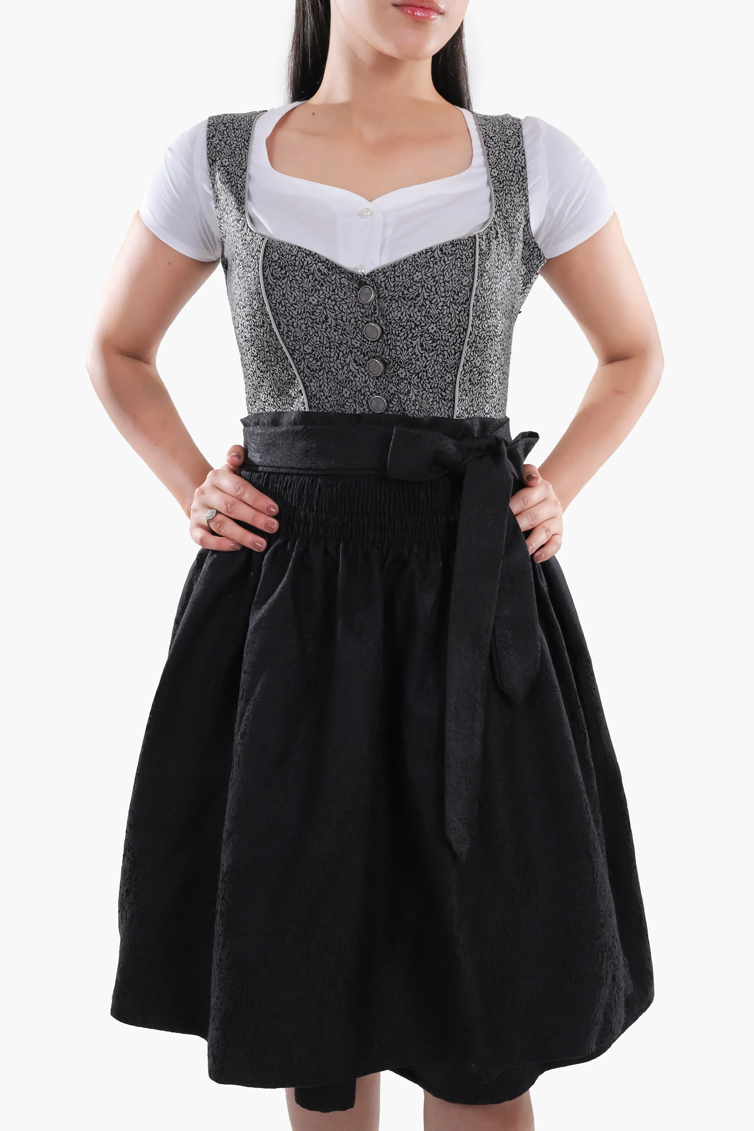 Black Dirndl Timeless Delight - Image 3
