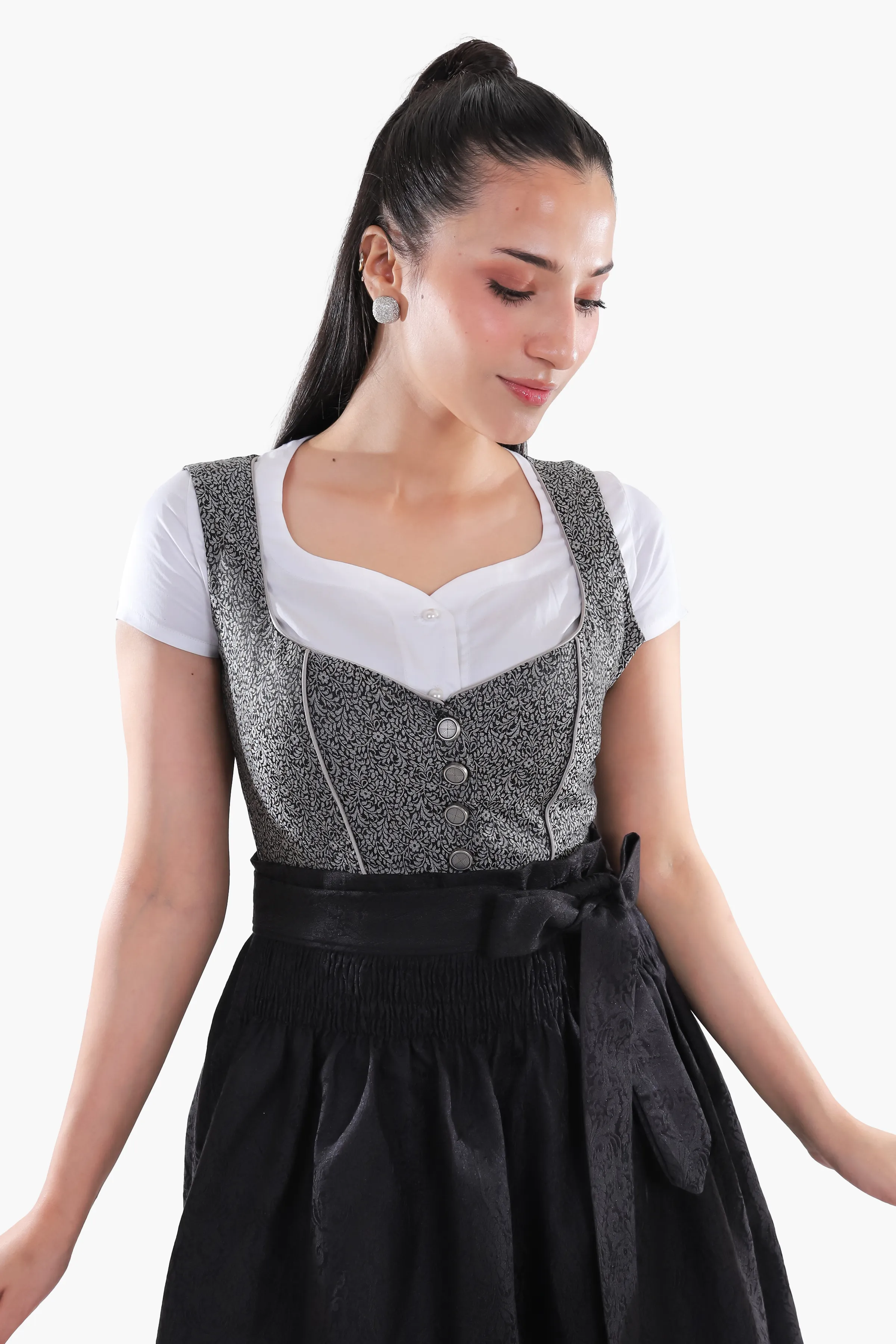 Black Dirndl Timeless Delight - Image 4