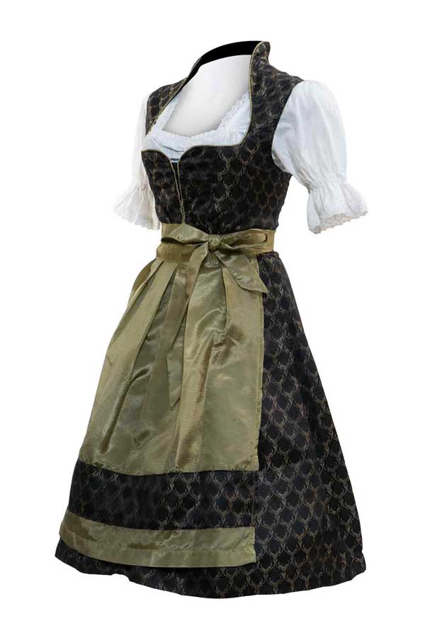 Brigitte Black Bavarian Dirndl - Image 3