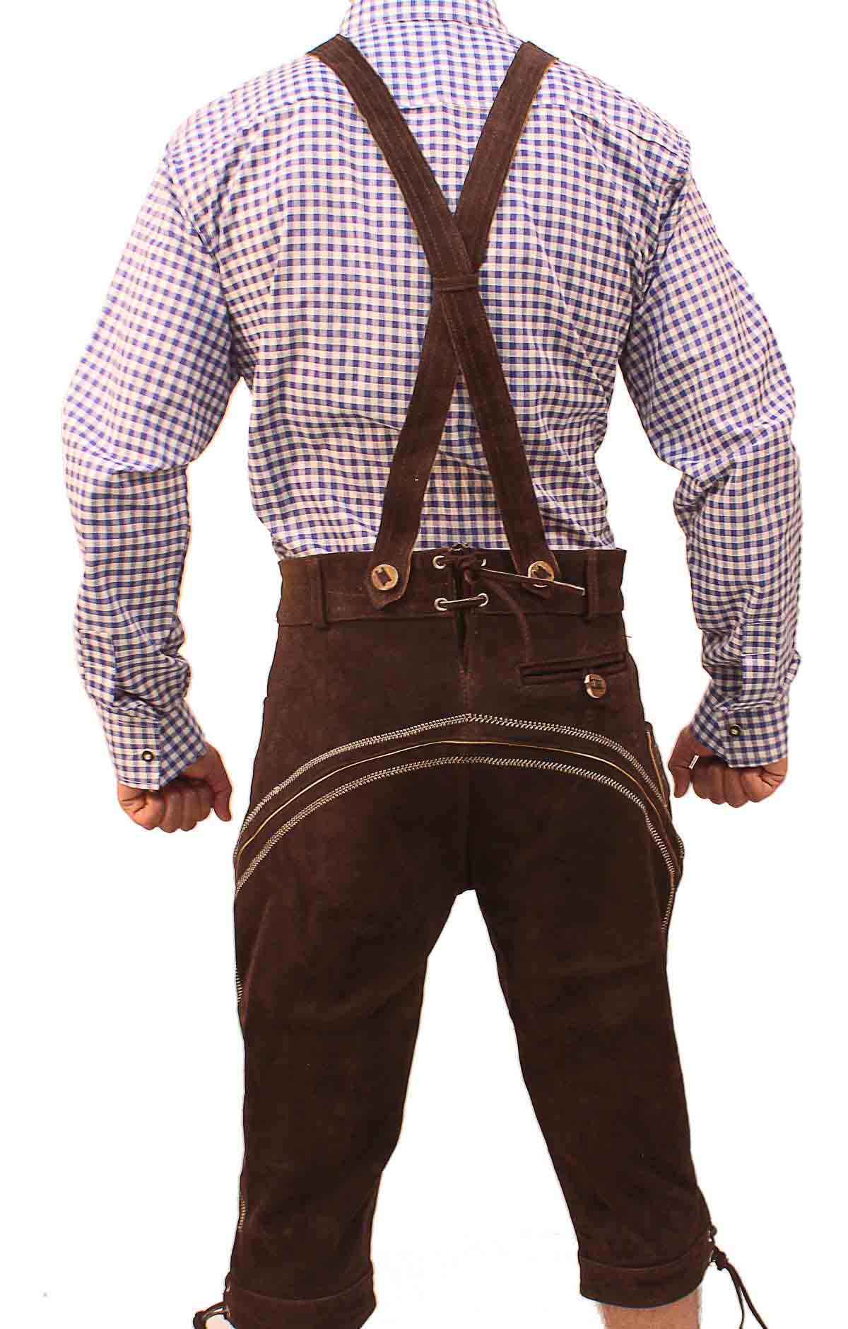 Bundhosen Knee Length Deep dark Brown - Image 4