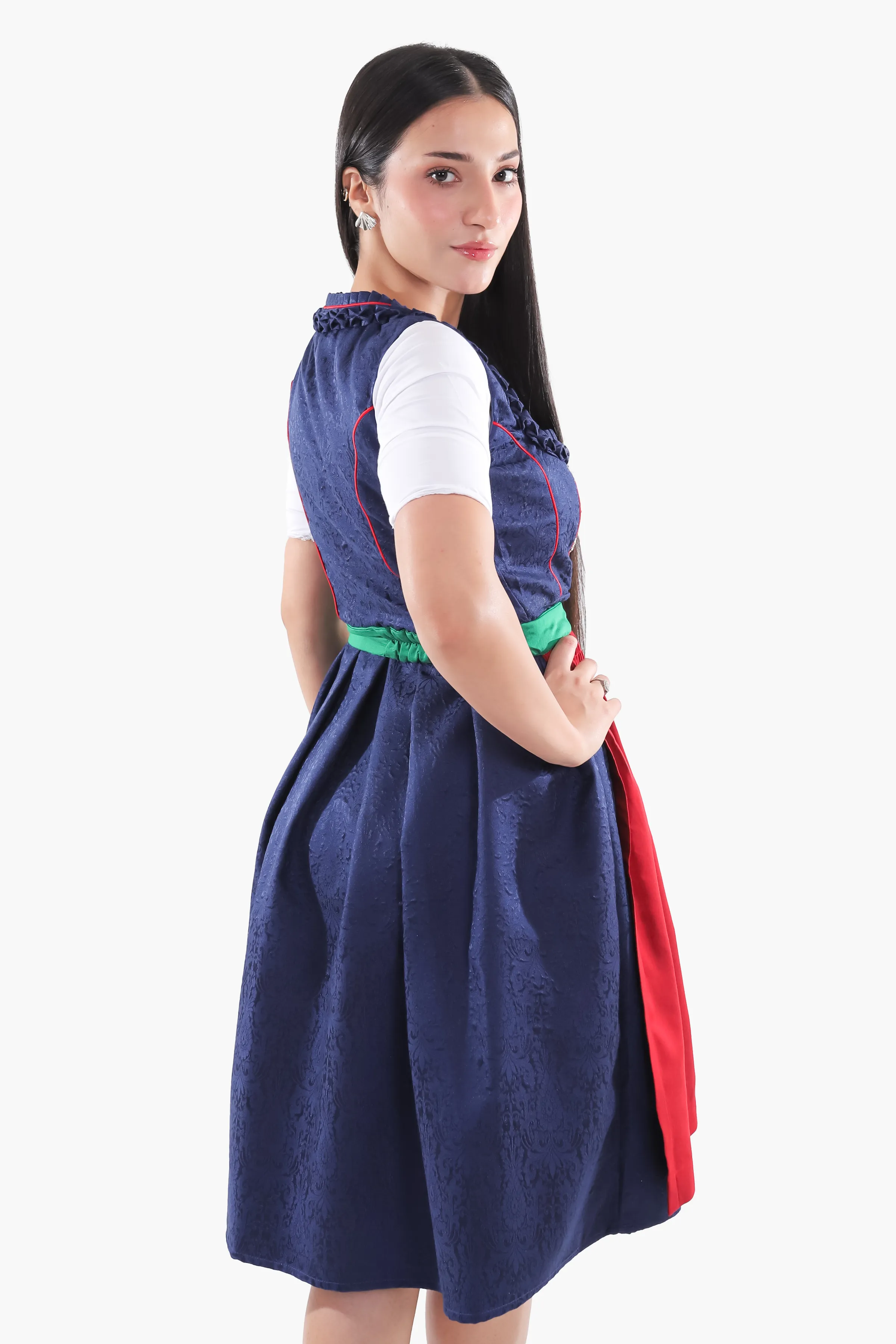 Charming Blue Traditional Dirndl Bavarian Style - Image 5