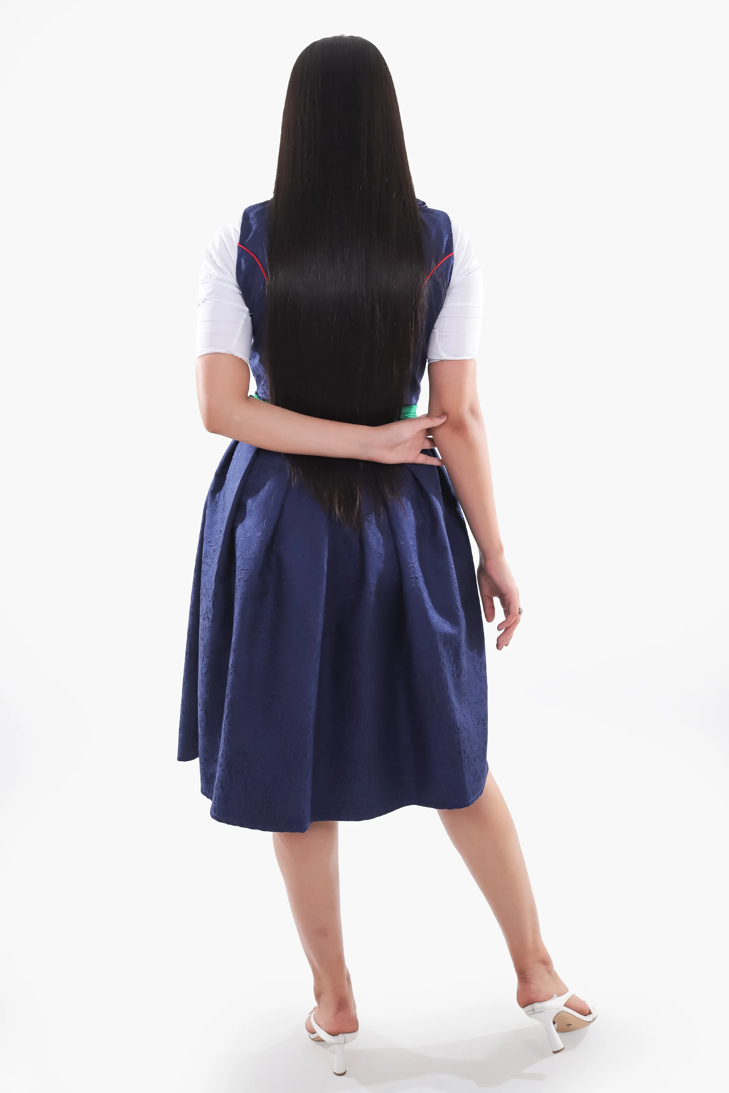 Charming Blue Traditional Dirndl Bavarian Style - Image 6