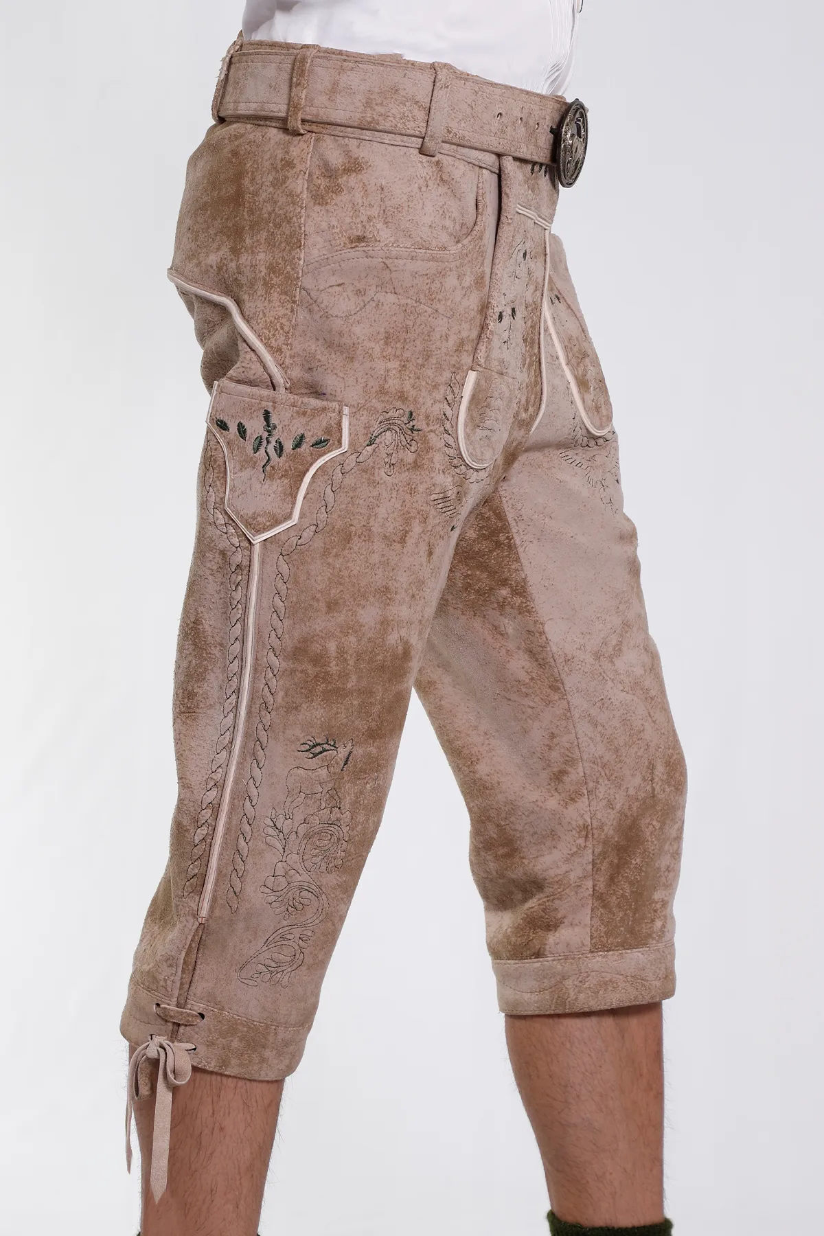 Classic Bavarian Bundhosen Vanilla Desert Hues - Image 4