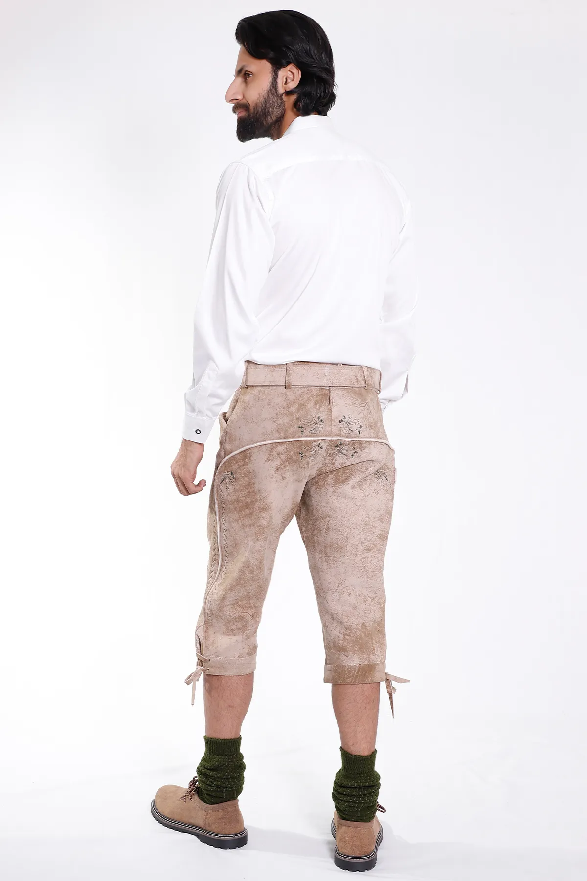Classic Bavarian Bundhosen Vanilla Desert Hues - Image 5