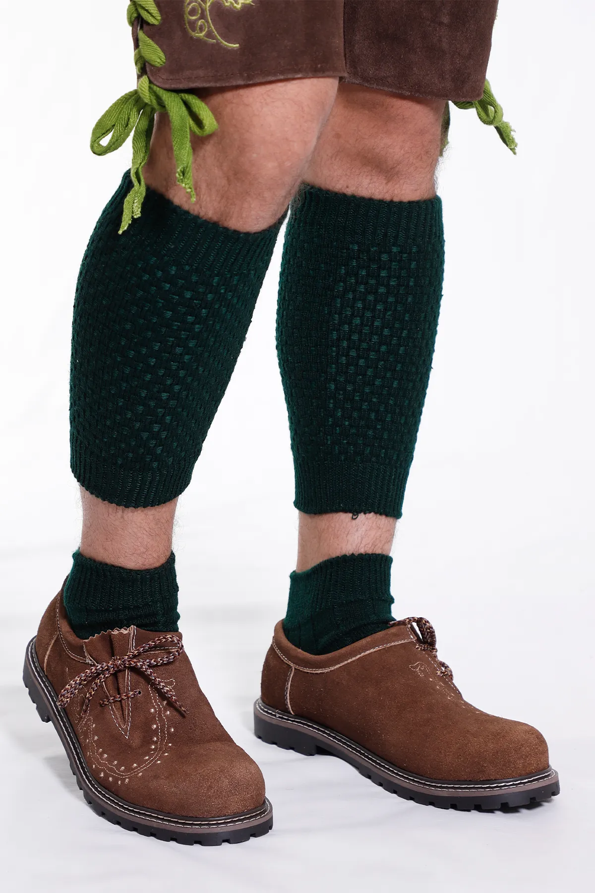 Classic Dark Green Trachten Socks - Image 2