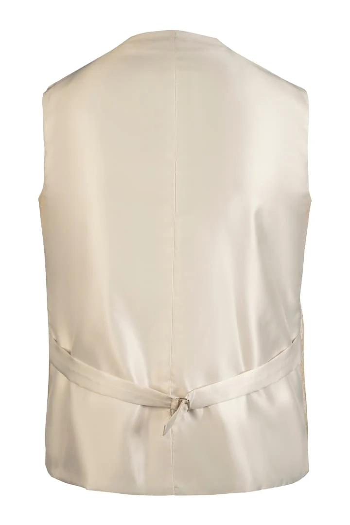 Comfortable Creamy Lederhosen Embroidered Waistcoat - Image 3