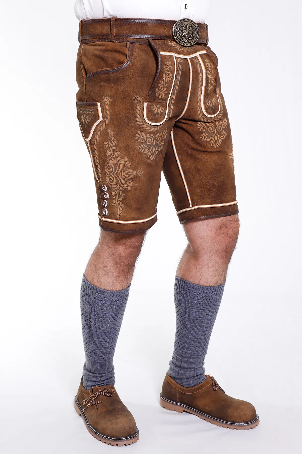 Comfortable Mens Classic German Lederhosen - Image 3