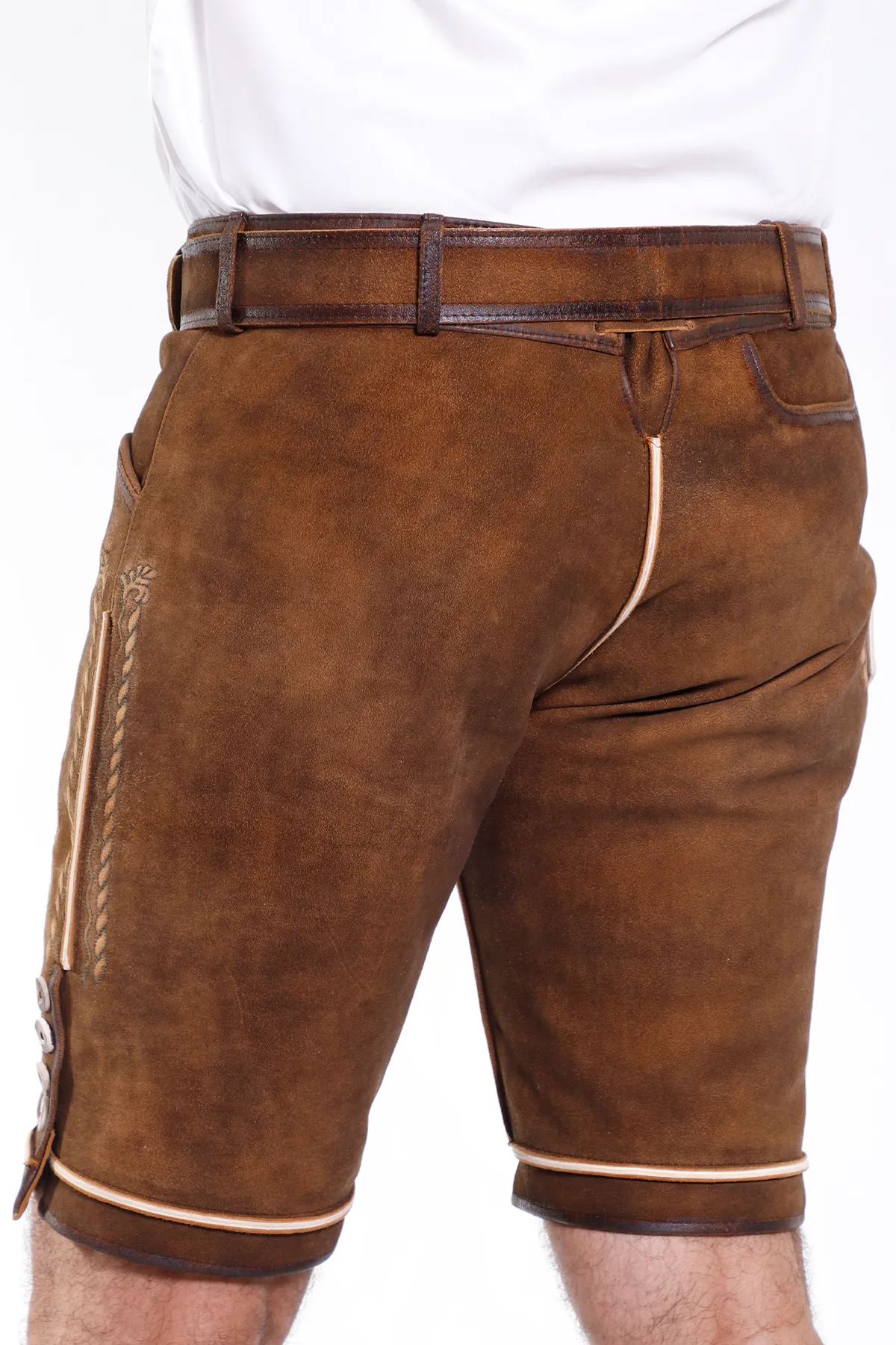 Comfortable Mens Classic German Lederhosen - Image 5