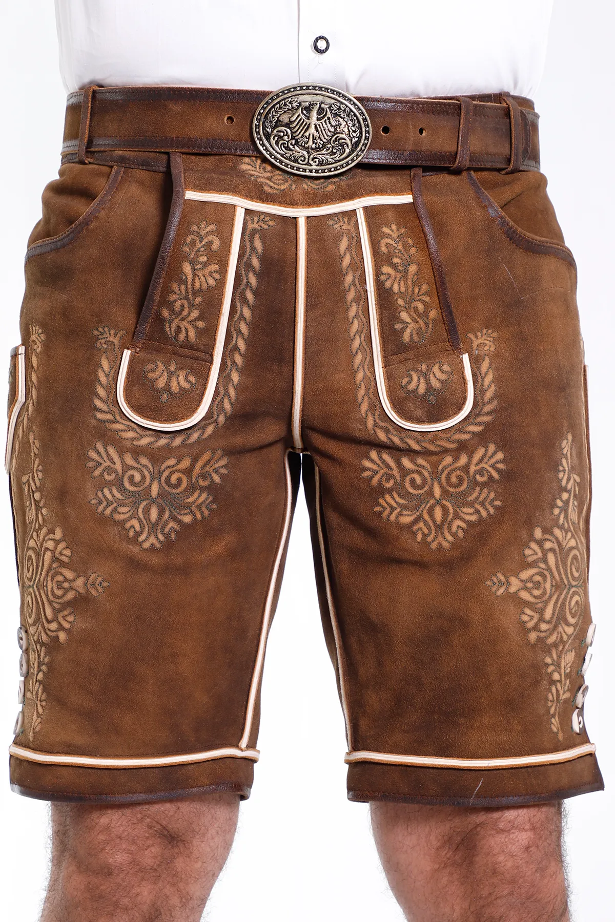 Comfortable Mens Classic German Lederhosen Oktoberfest Outfit Sets - Image 3