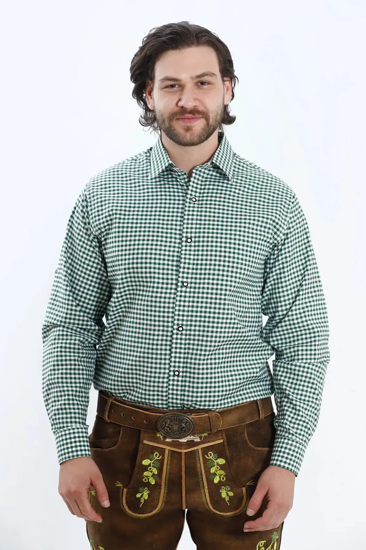 Comfortable Mens Classic German Lederhosen Oktoberfest Outfit Sets - Image 8
