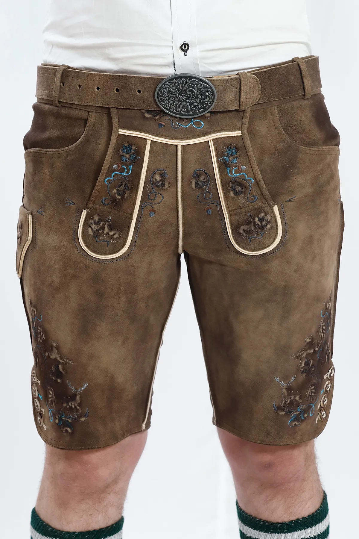 Dapper Celebratory Mens Lederhosen Attire Oktoberfest Outfit Sets - Image 3
