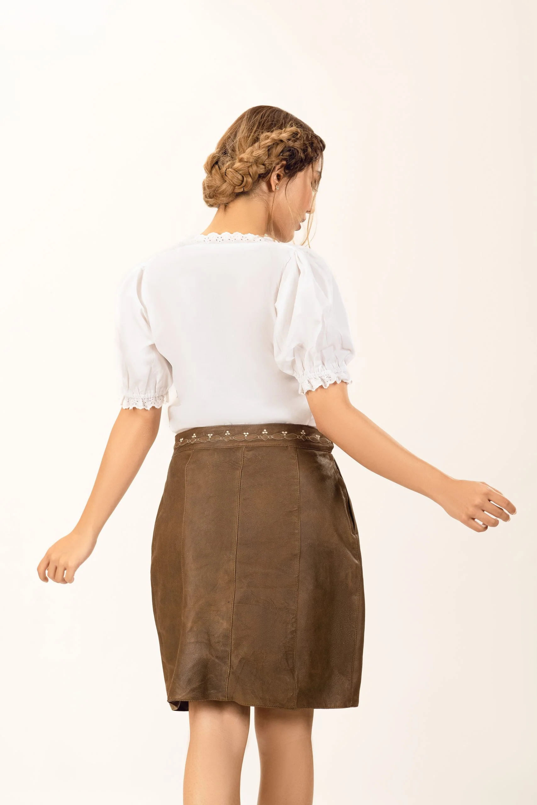 Dauphine Authentic Lederhosen Skirt - Image 5