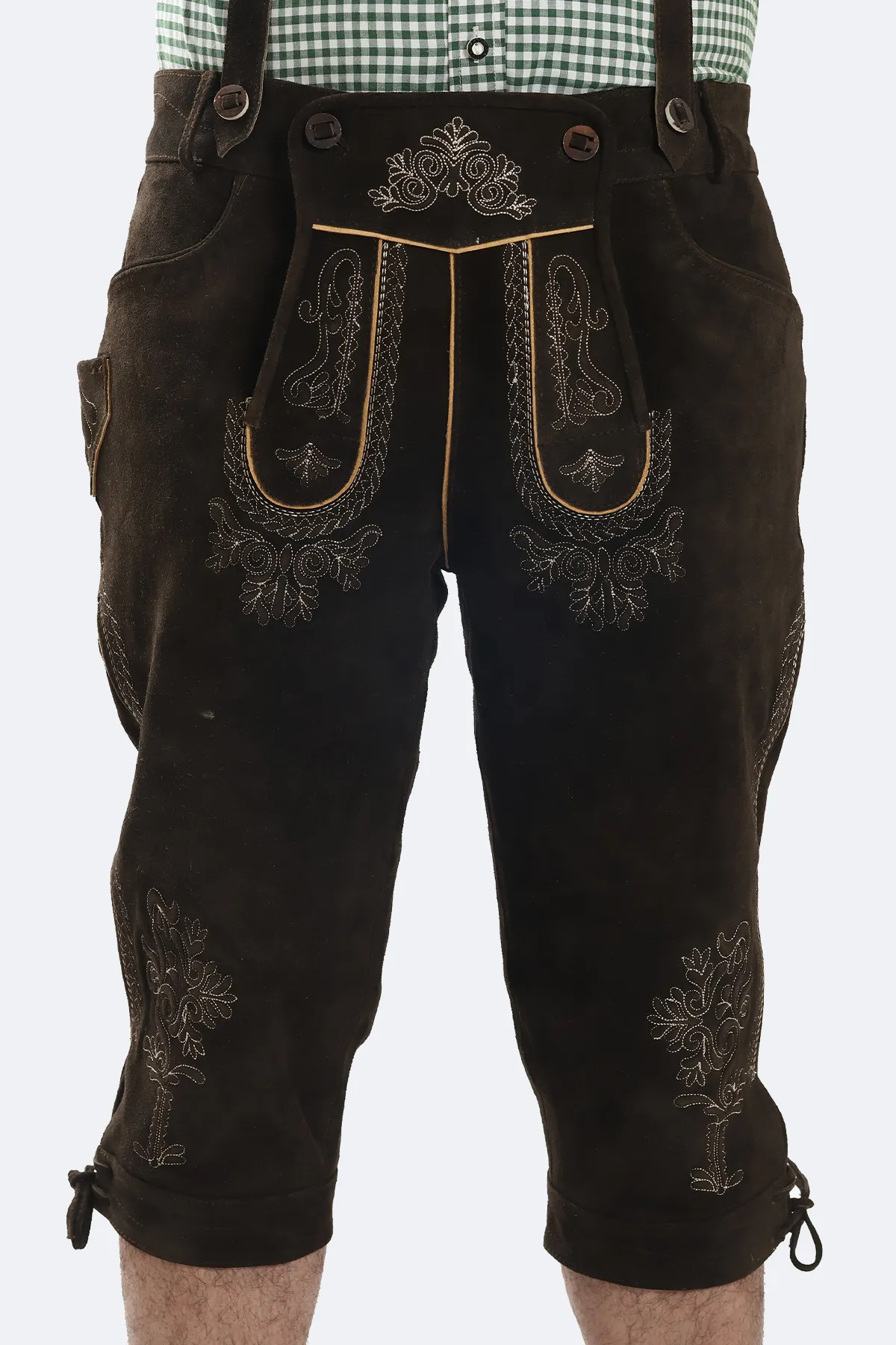 Deep Brown Bavarian Bundhosen - Image 4