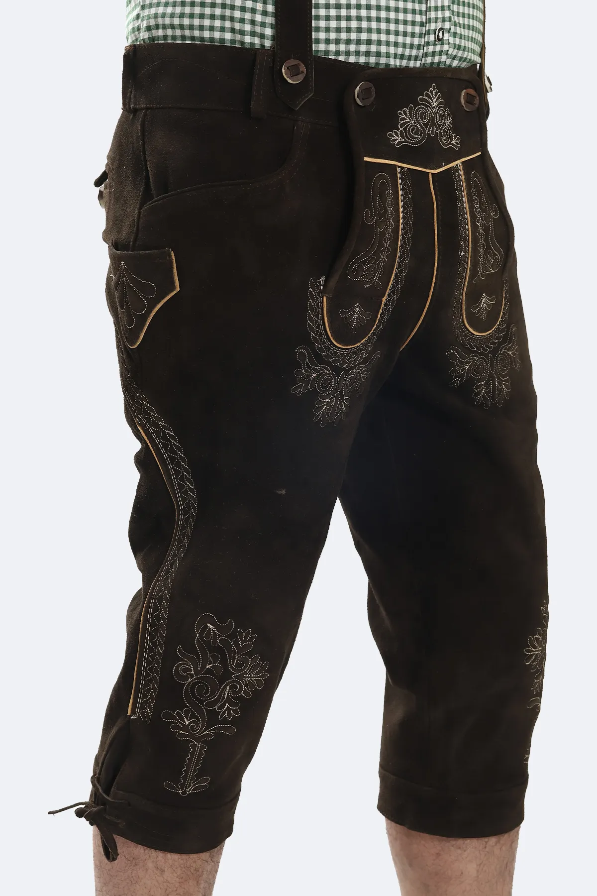 Deep Brown Bavarian Bundhosen - Image 5