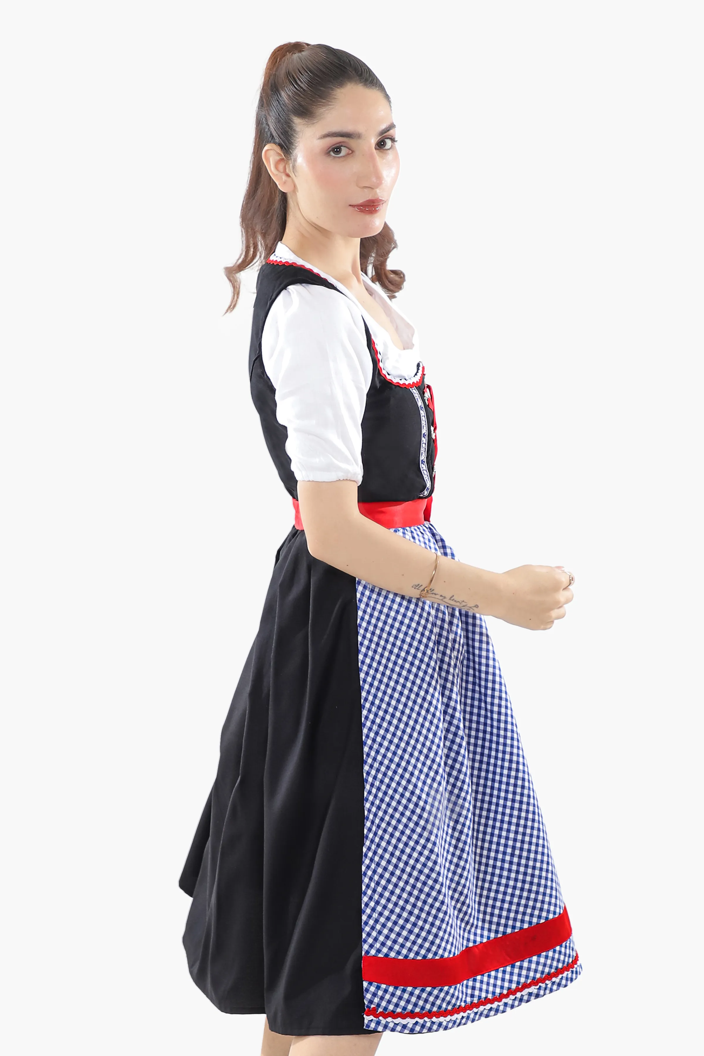 Denim Blue Midi German Dirndl - Image 6