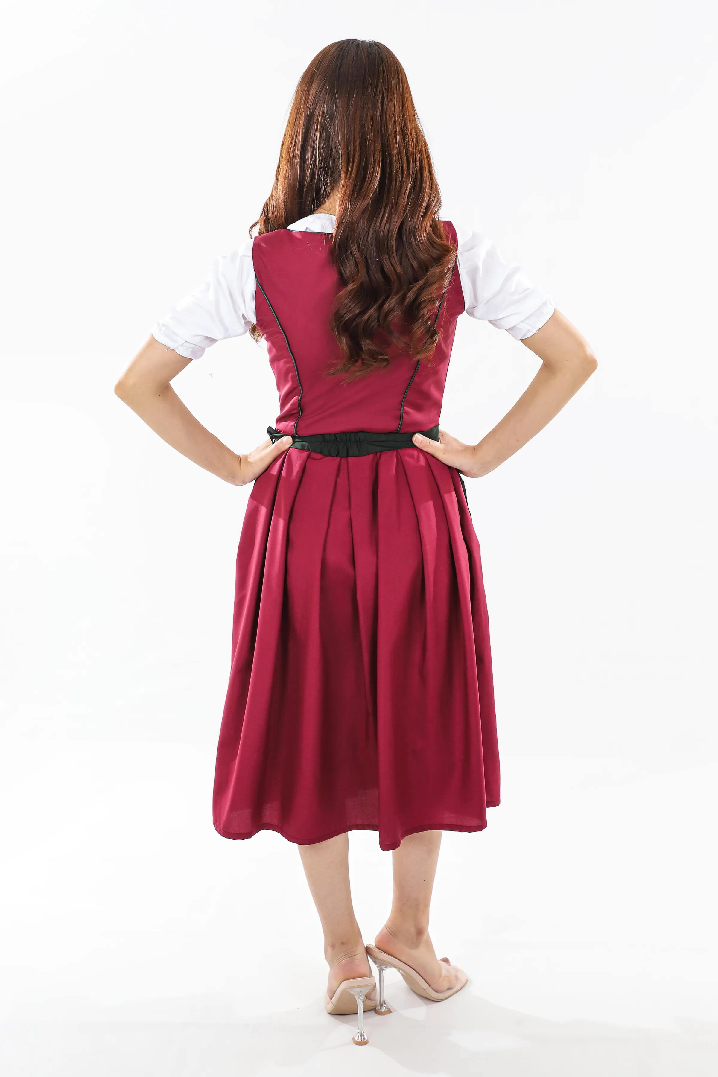 Enchanted Bavarian Dirndl Dress Wild Berry Bloom - Image 7