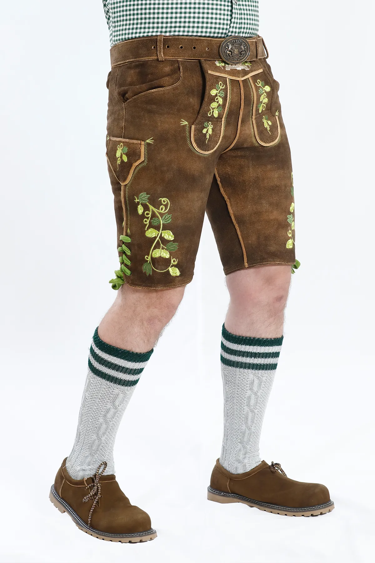 Forest Brown Bavarian Men's Lederhosen - Image 5