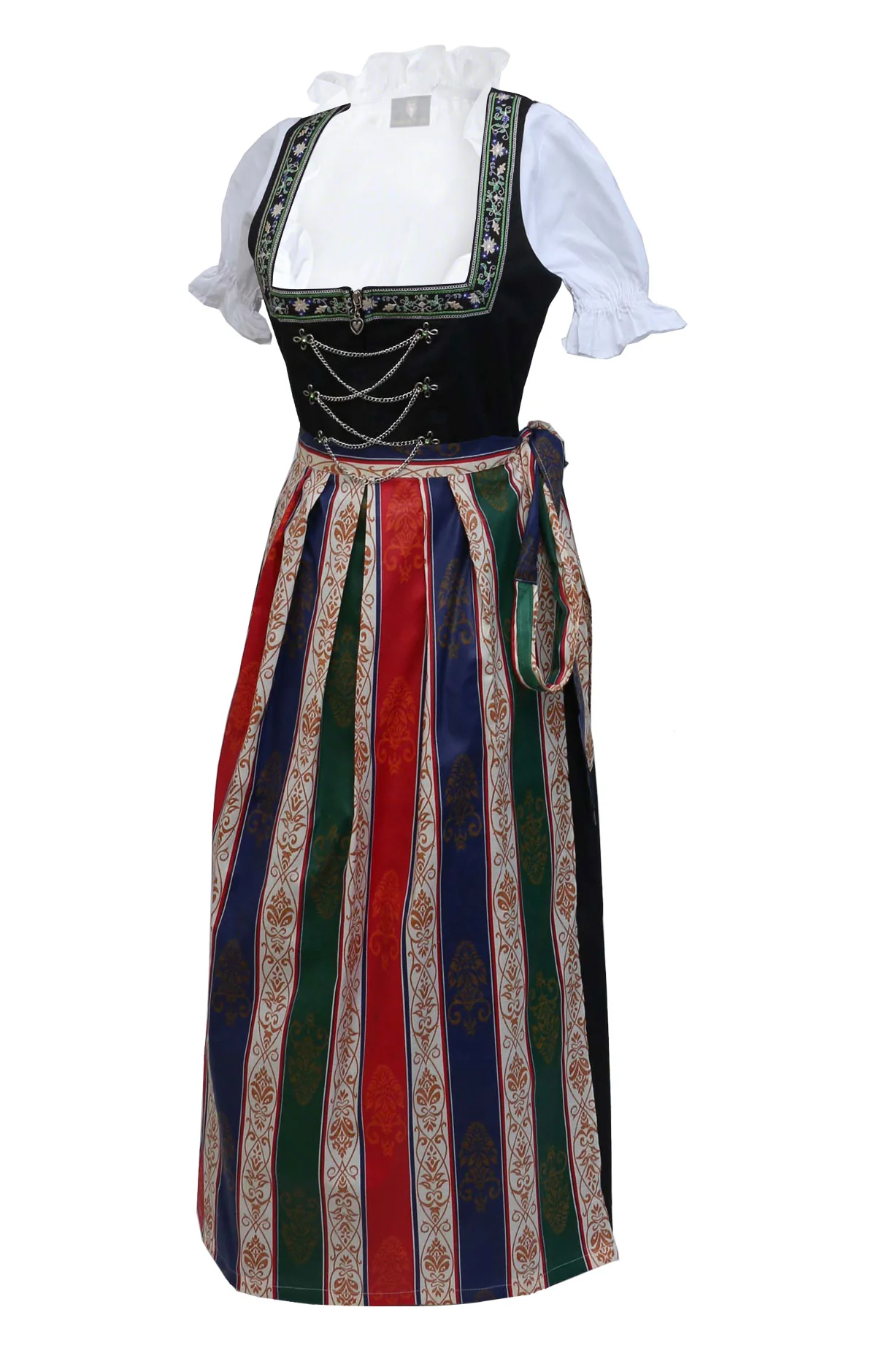 German Maxi Dirndl Long Anna Black - Image 3