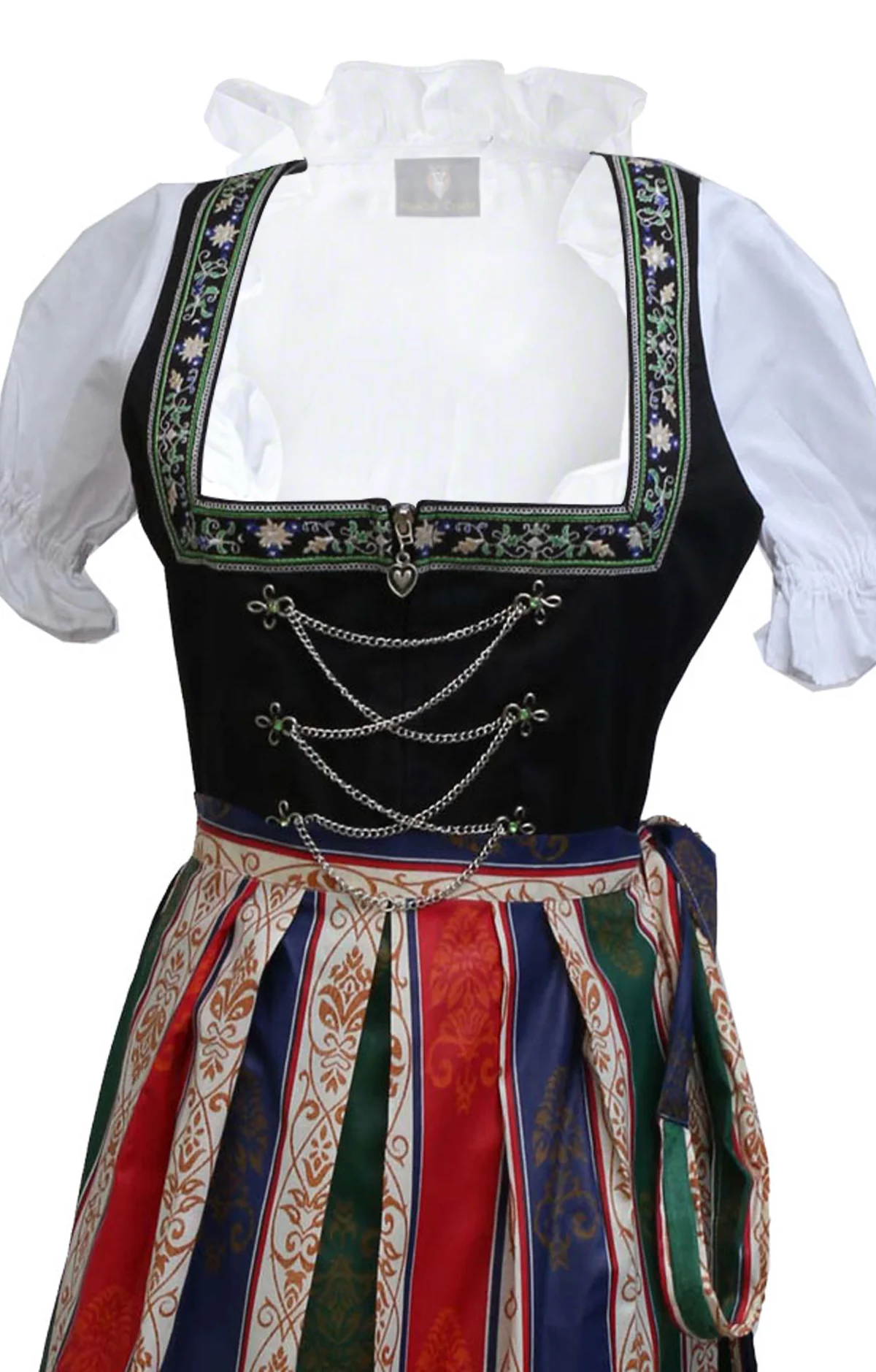German Maxi Dirndl Long Anna Black - Image 4