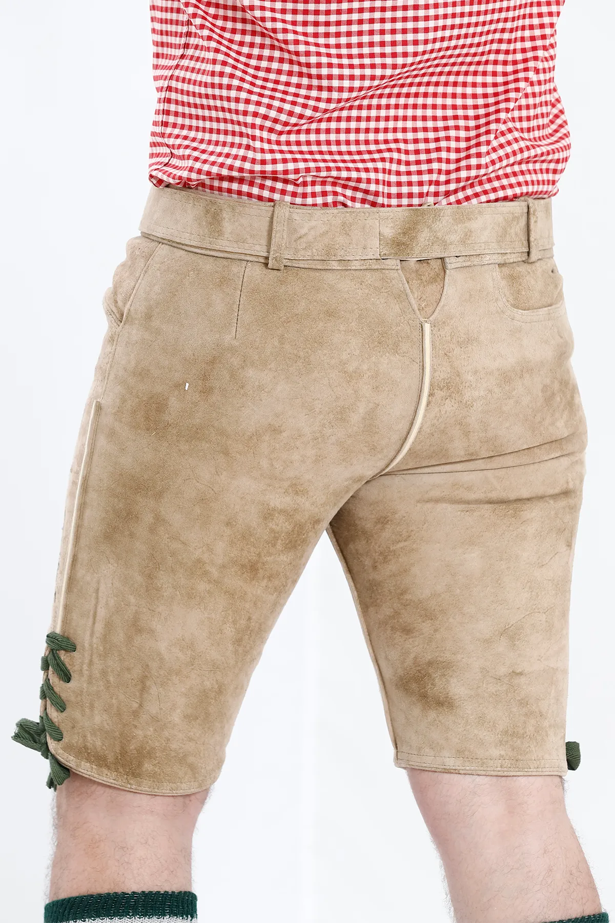 Handcrafted Oktoberfest Lederhosen in Pearly White - Image 6