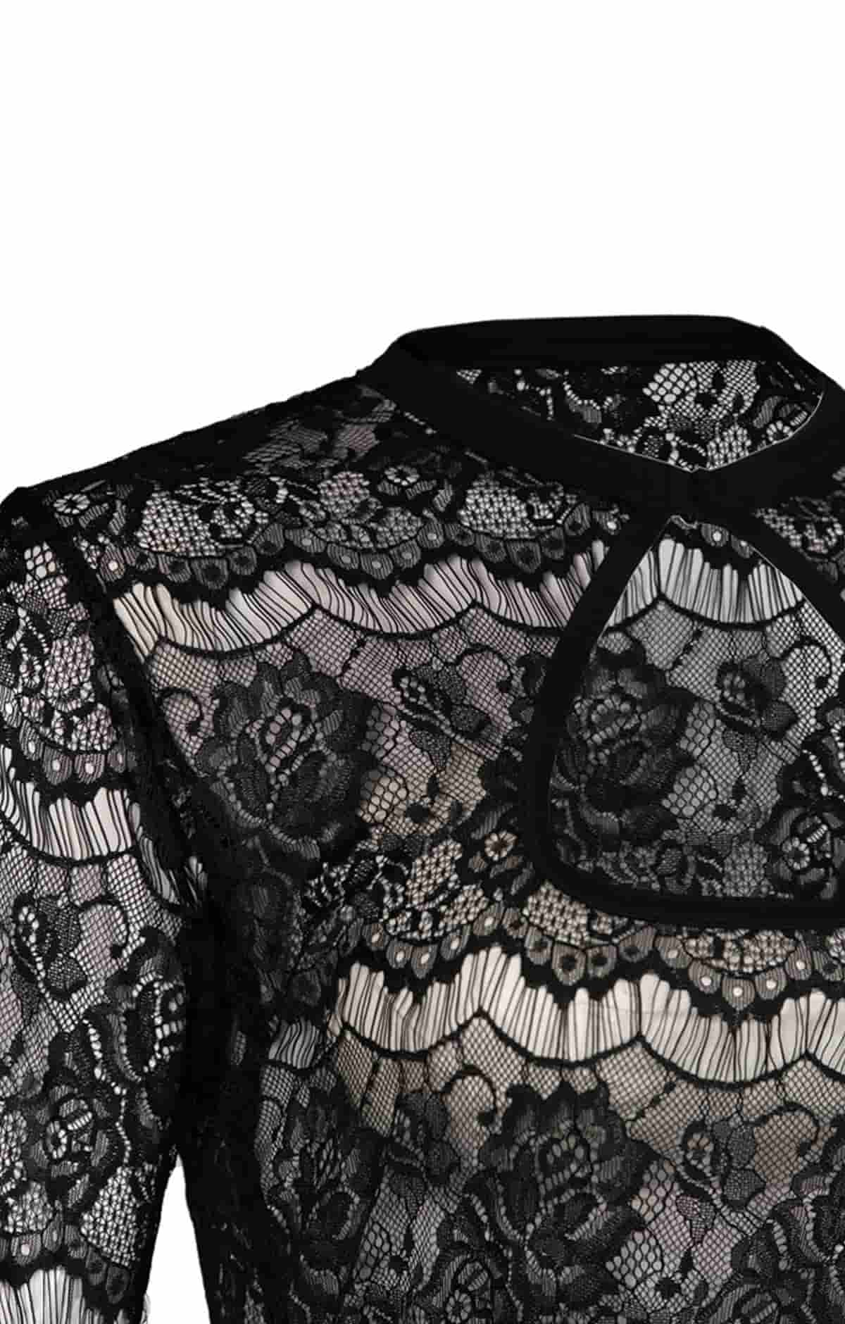 Iconic Dirndl Blouse Comfort Black Edition - Image 3