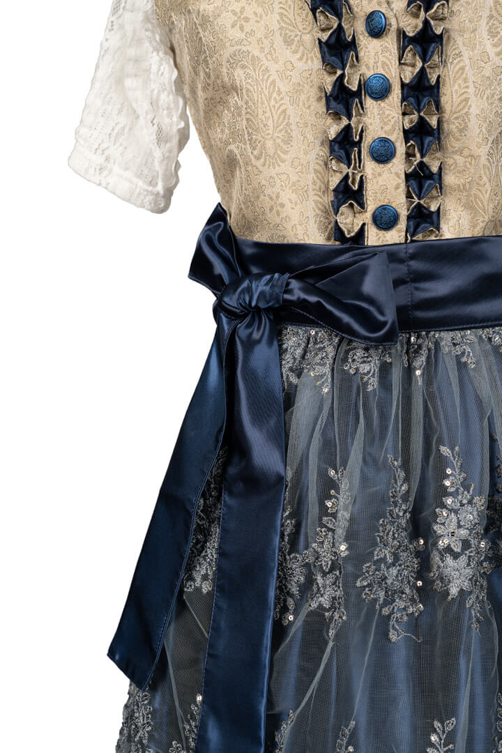 Midi Flirty Charm Blue Dirndl Allure - Image 4
