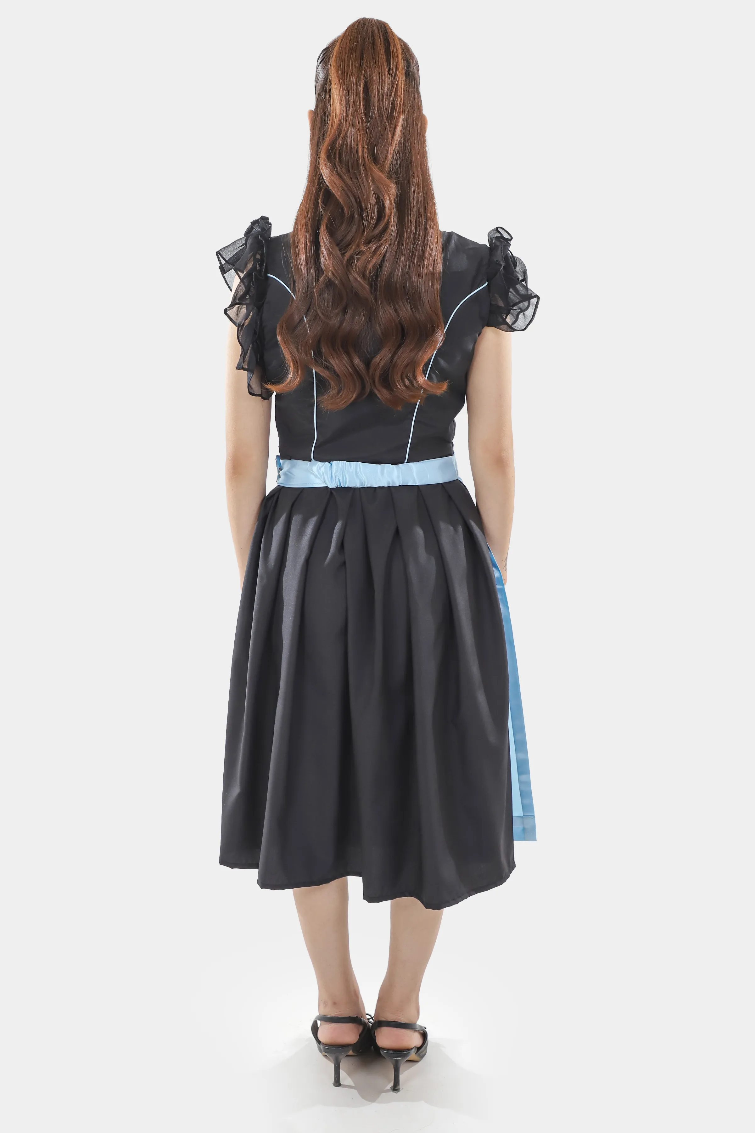 Midnight Black Dirndl Serene Blue Seduction - Image 6