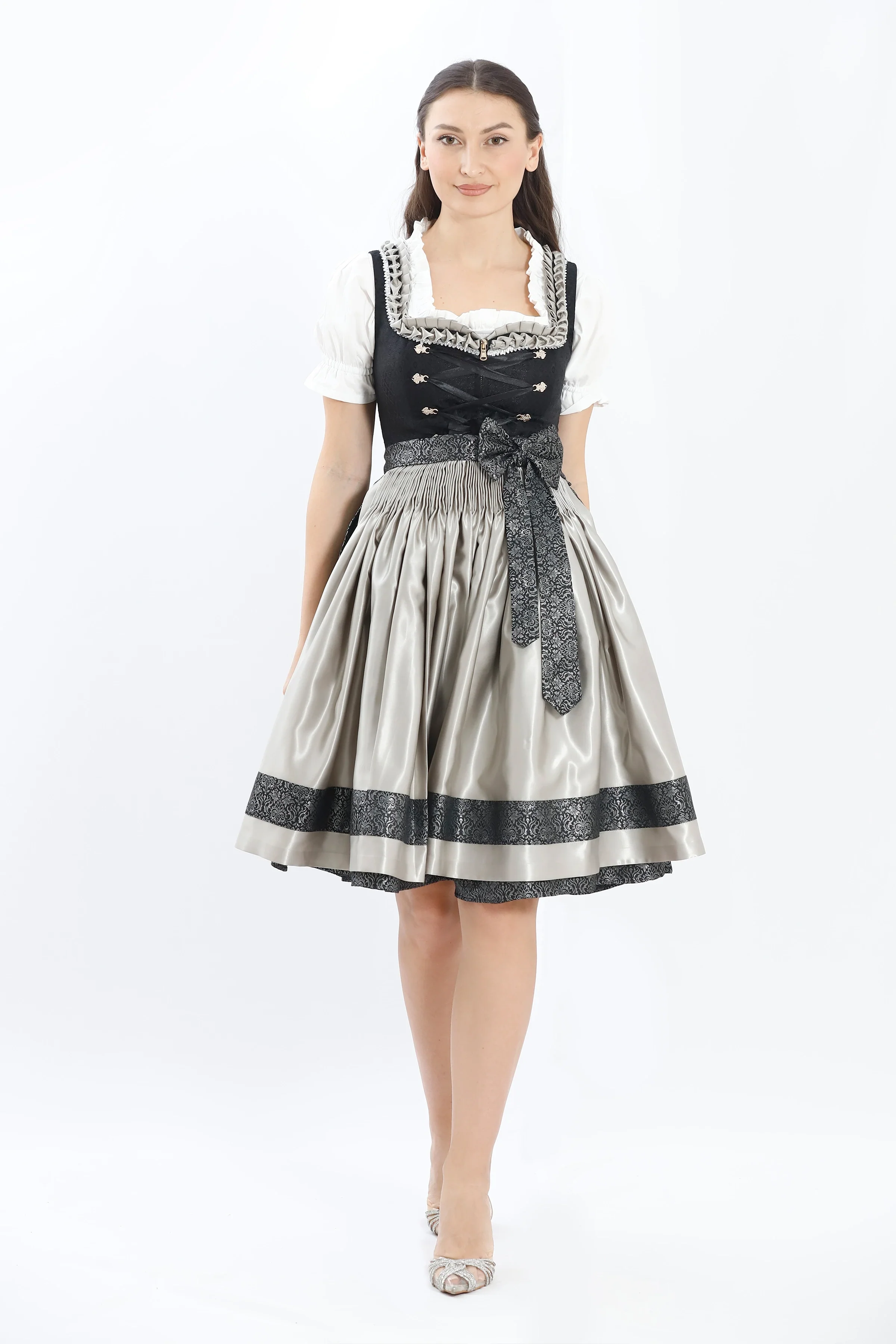 Black Midnight Elegance Dirndl - Image 4