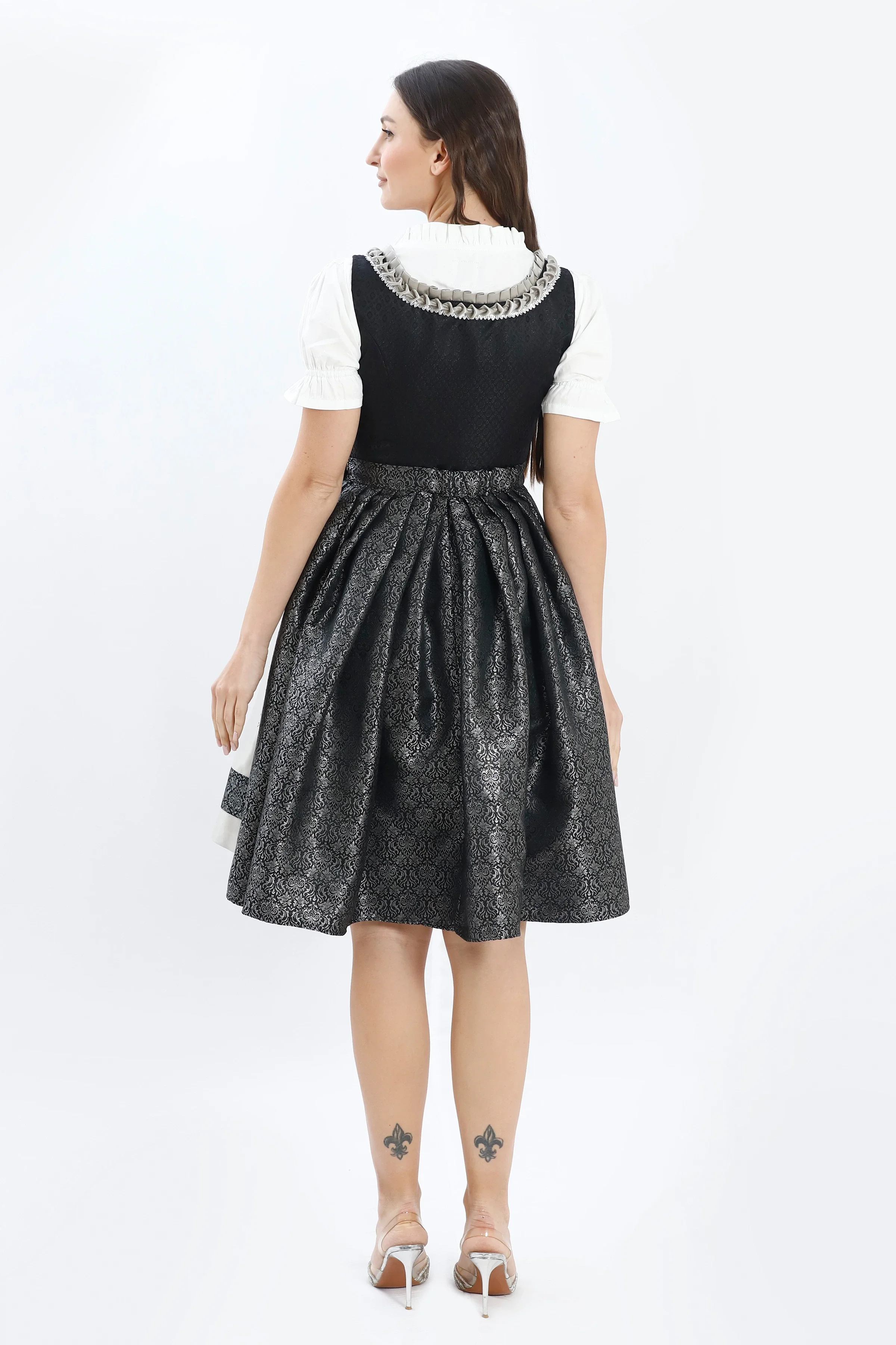 Black Midnight Elegance Dirndl - Image 6