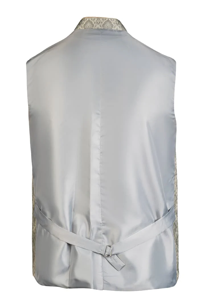 Modern Gray Perfect Fit Oktoberfest Waistcoat - Image 3