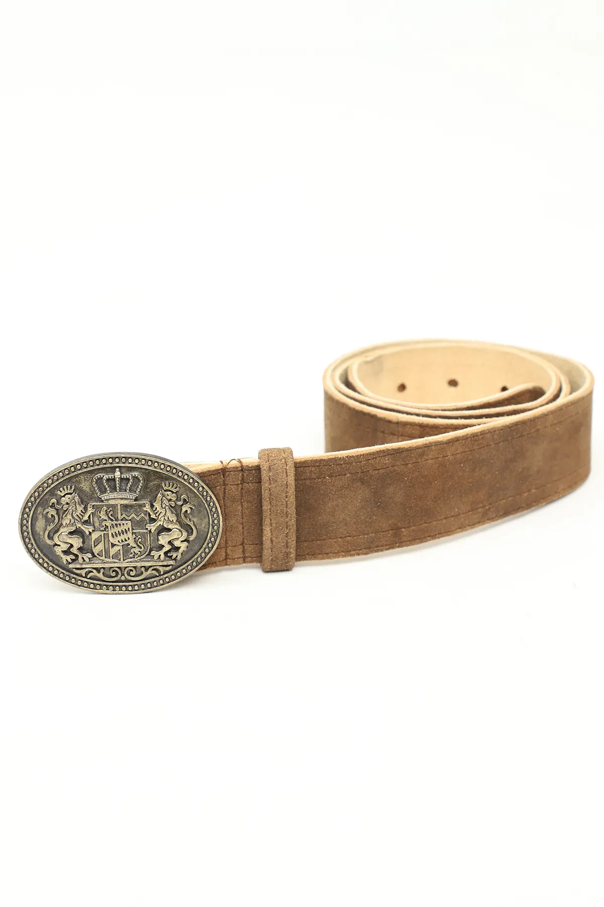Oktoberfest Lederhosen Belt in Classic Brown