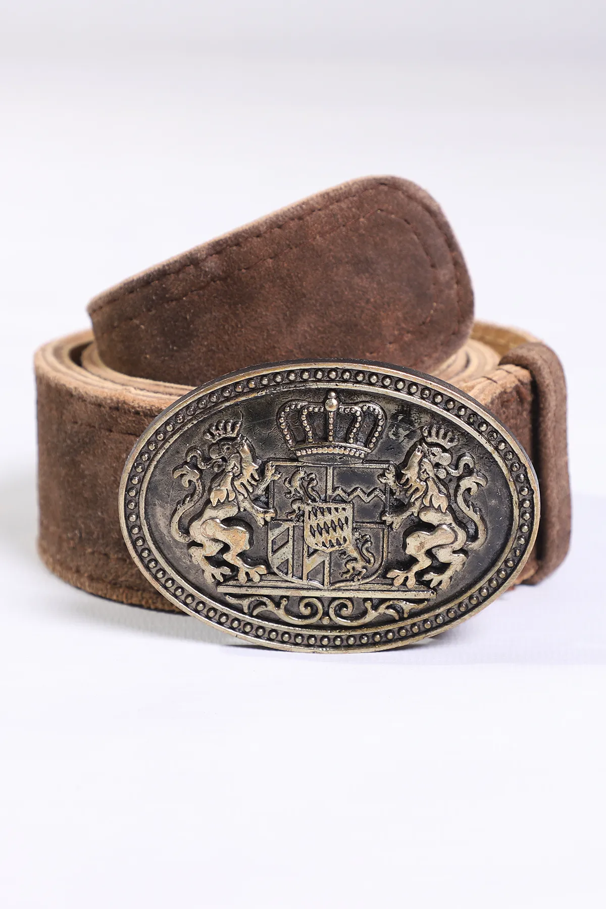 Oktoberfest Lederhosen Belt in Classic Brown - Image 2