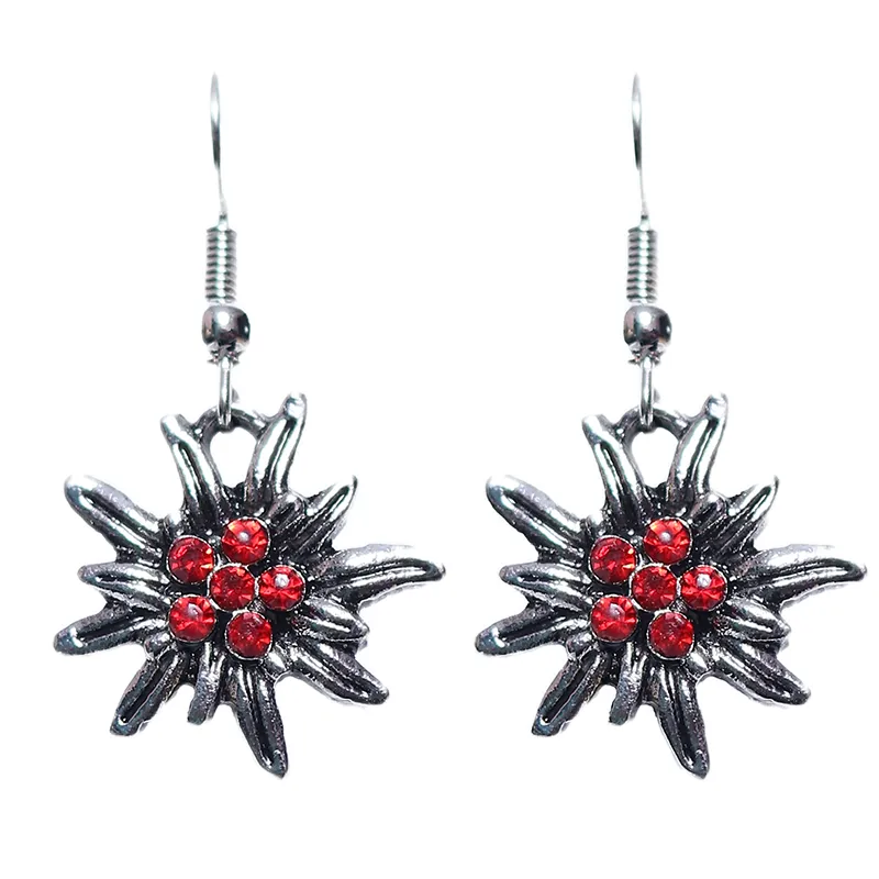 Oktoberfest Rose Set - Bavarian Floral Jewelry - Image 3