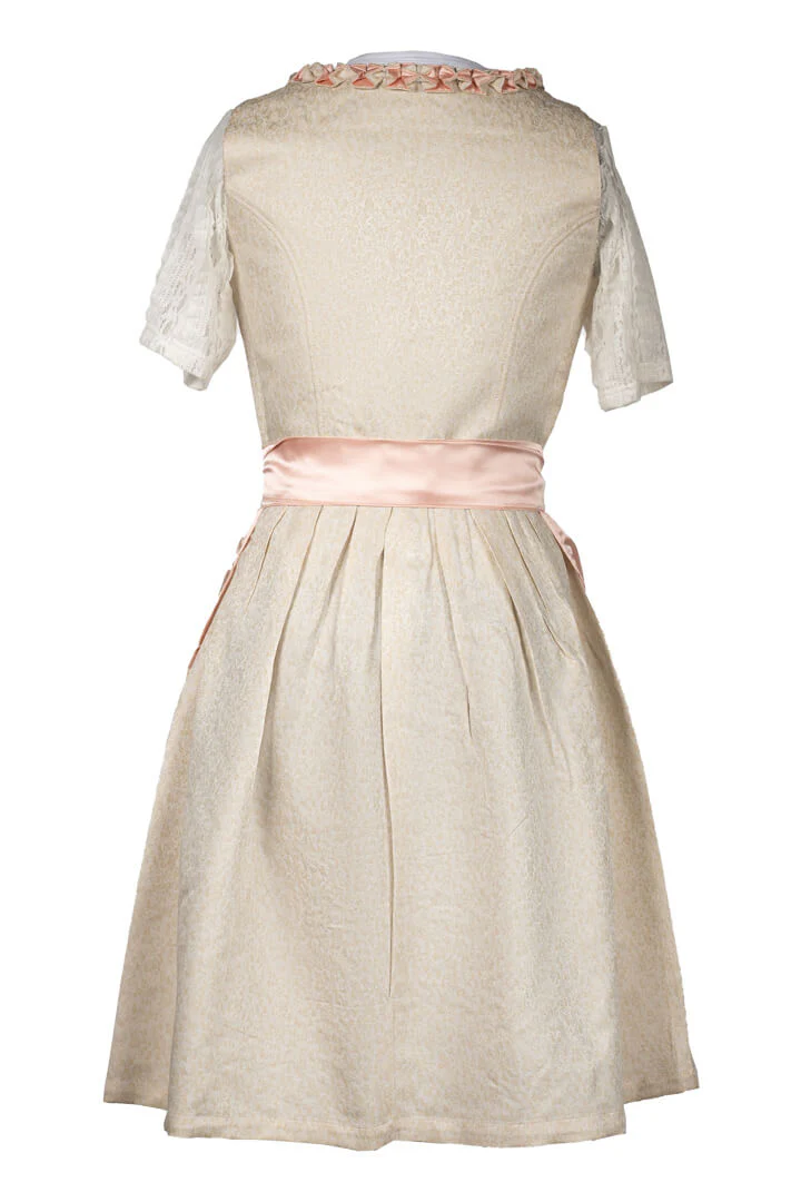 Pink Dirndl Dress Timeless Delight - Image 3