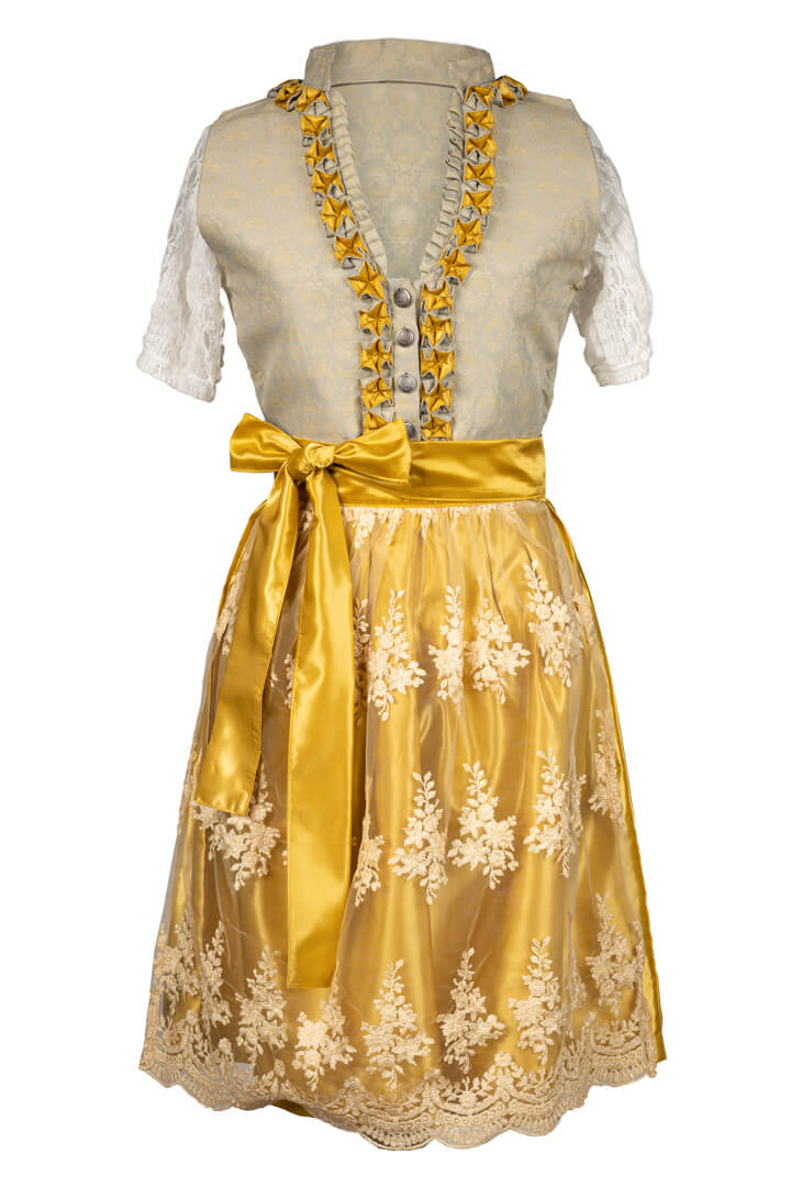Royal Yellow Dirndl Midi Affair