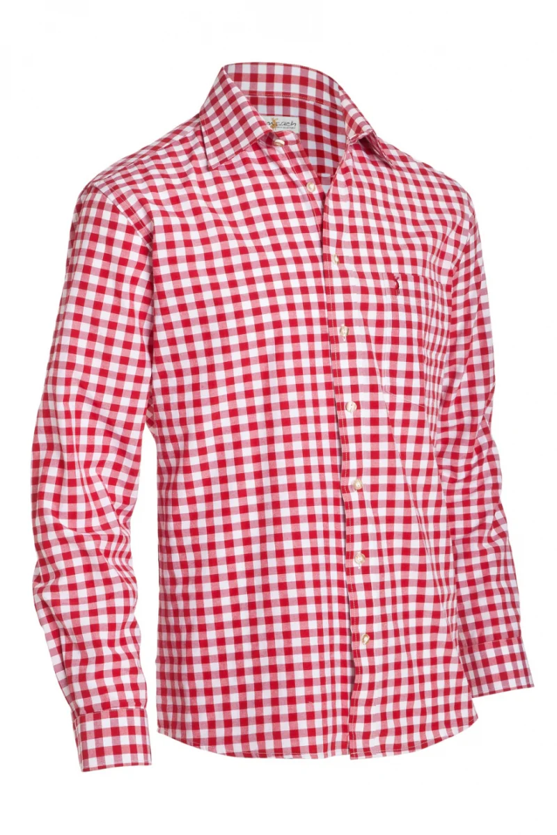 Shirt Small Checkered Dark Red - Image 10