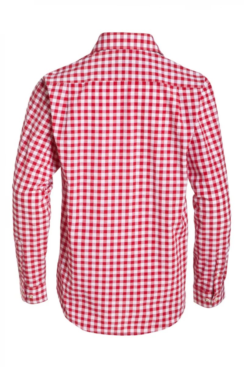 Shirt Small Checkered Dark Red - Image 11
