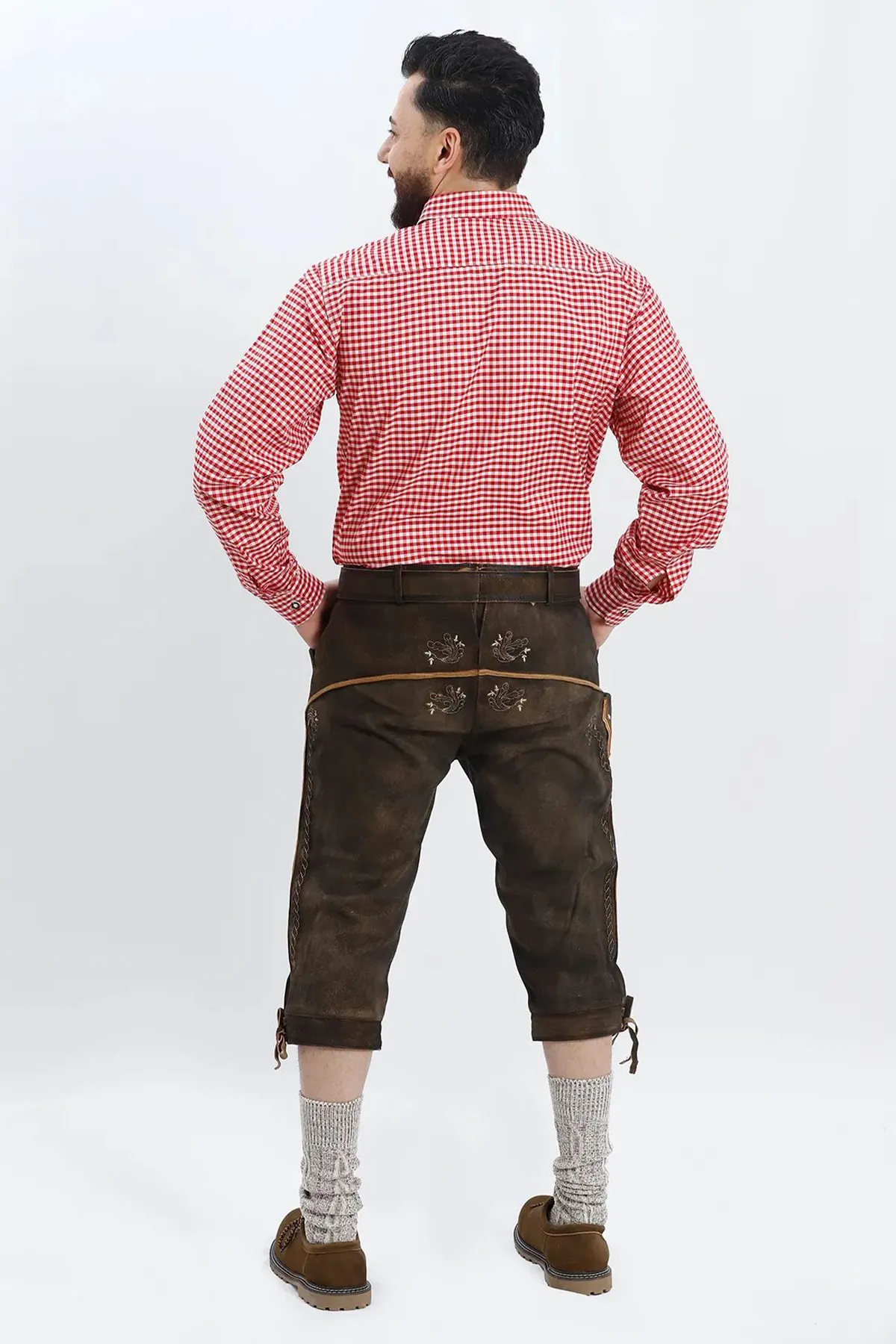 Shirt Small Checkered Dark Red - Image 6