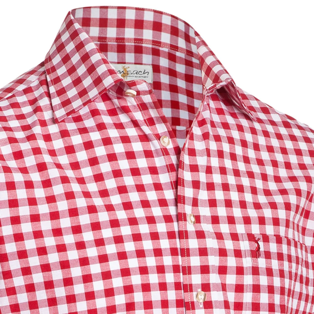 Shirt Small Checkered Dark Red - Image 7