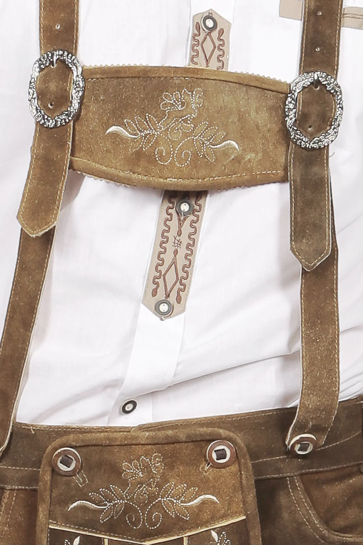 Short Plattler Lederhosen Staggering Brown - Image 10
