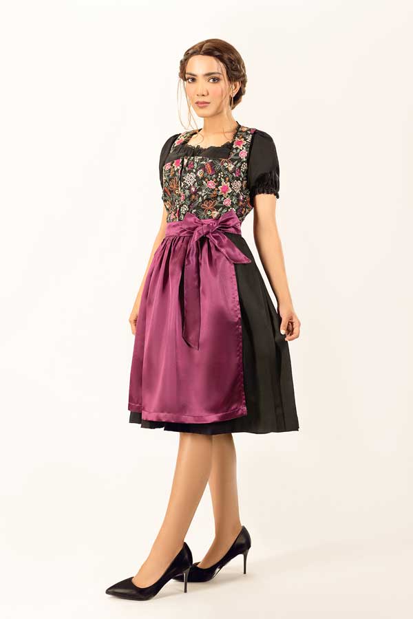 Spring Leonie Floral Purple Dirndl - Image 3