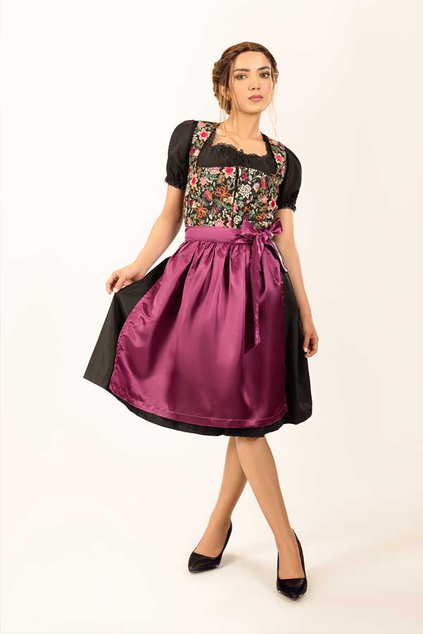 Spring Leonie Floral Purple Dirndl - Image 4