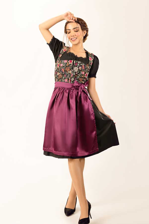 Spring Leonie Floral Purple Dirndl - Image 5